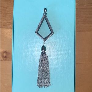 Geo locket w/ tassel - retired